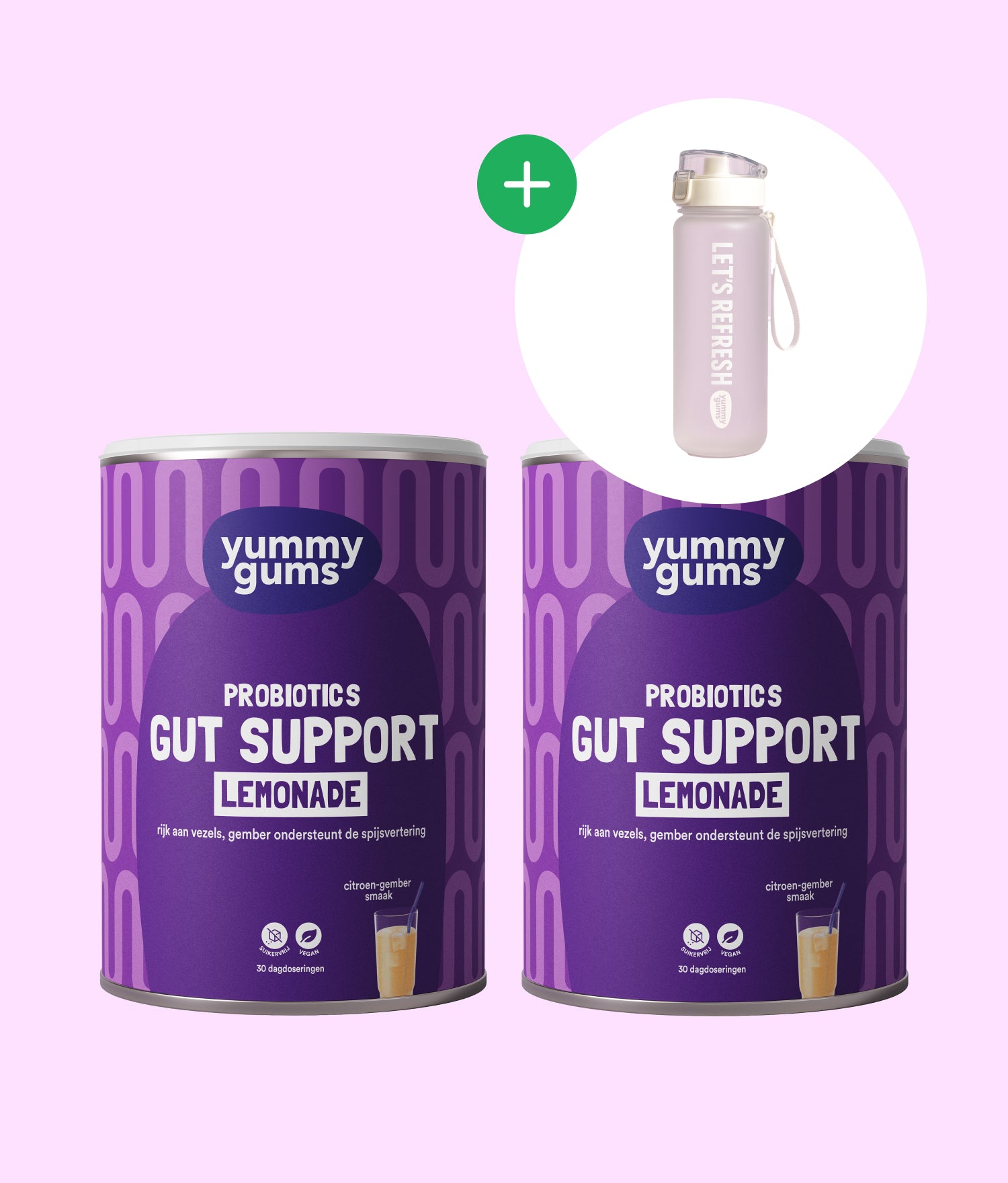 2x Gut Support Lemonade + Gratis Drinkfles