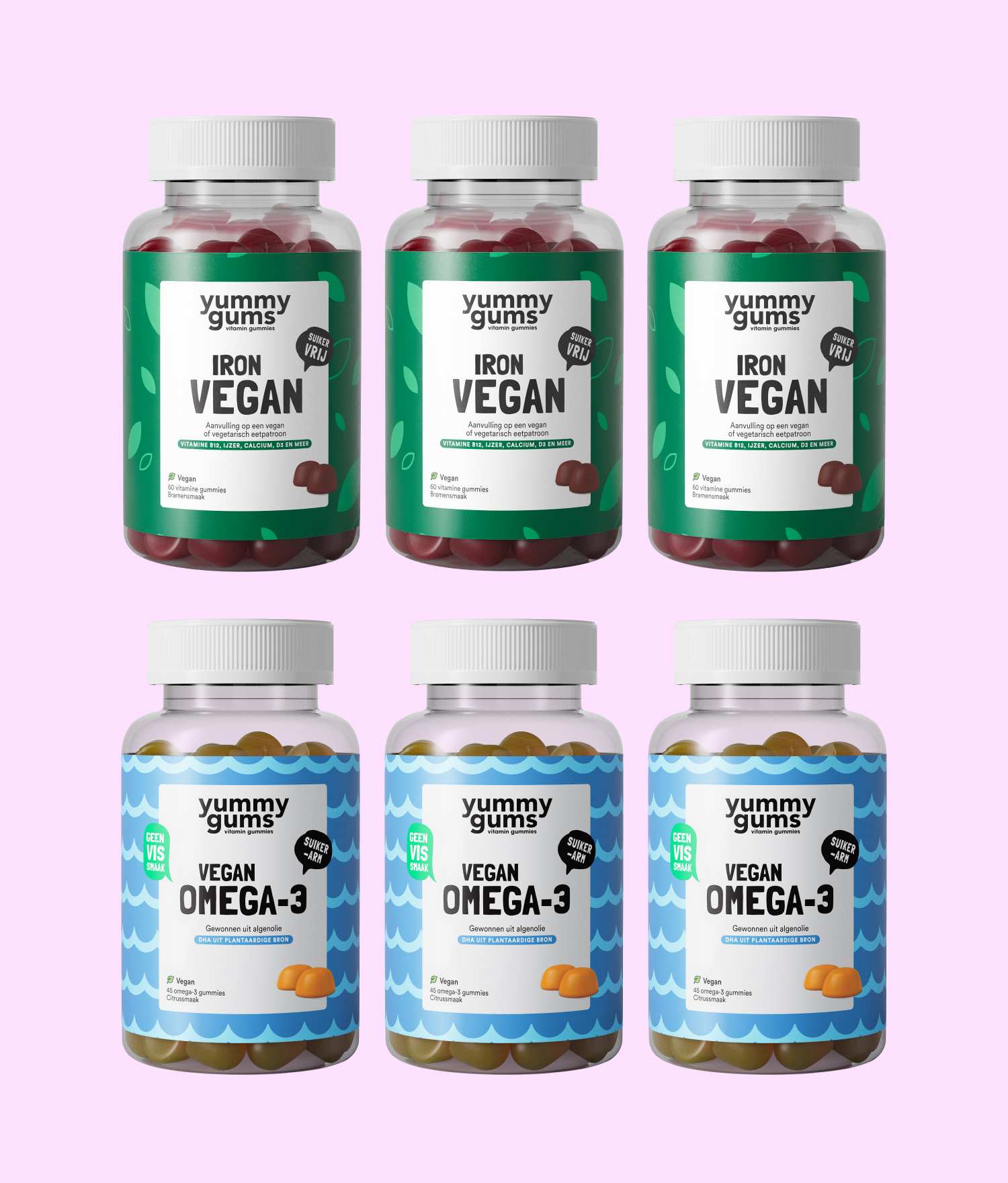 Vegan · Omega 6-pack - YummygumsNL